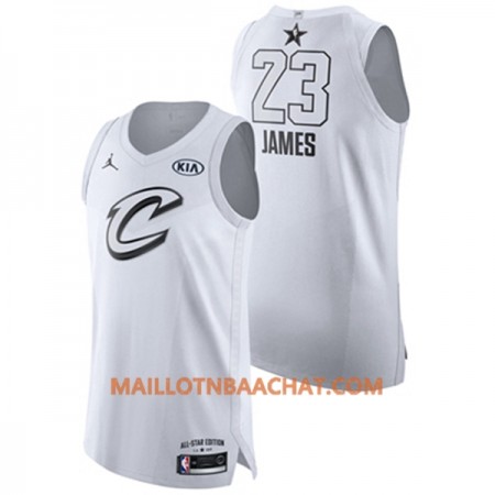 Maillot NBA Cleveland Cavaliers LeBron James 23 2018 All-Star Jordan Brand Blanc Swingman - Homme Maillot NBA Cleveland Cavaliers LeBron James 23 2018 All-Star Jordan Brand Blanc Swingman - Homme